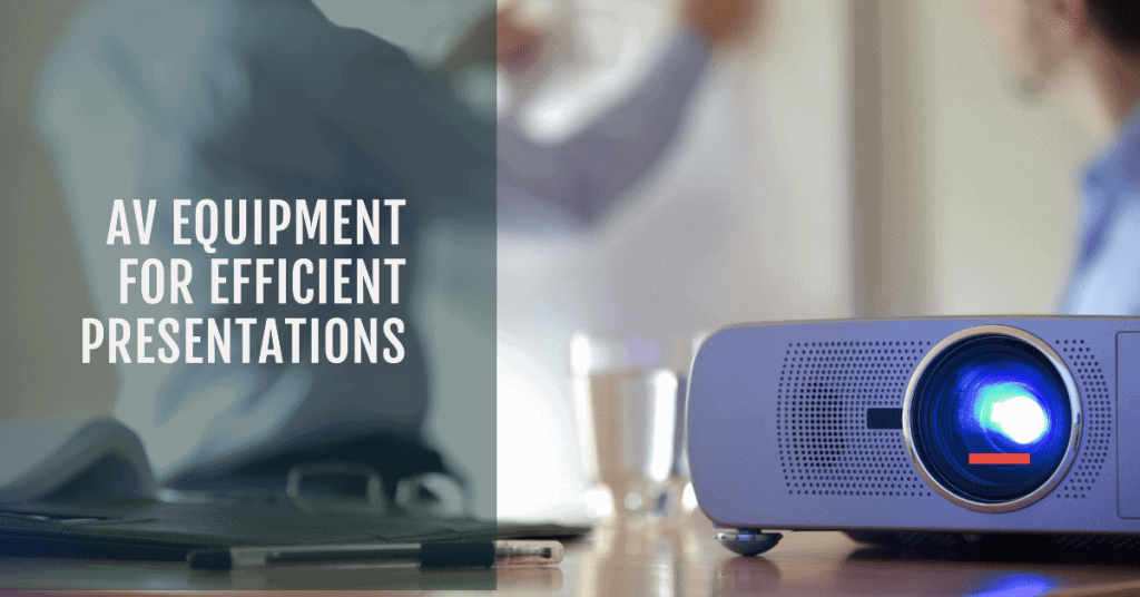 AV equipment for efficient presentations
