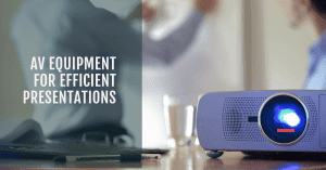 AV equipment for efficient presentations