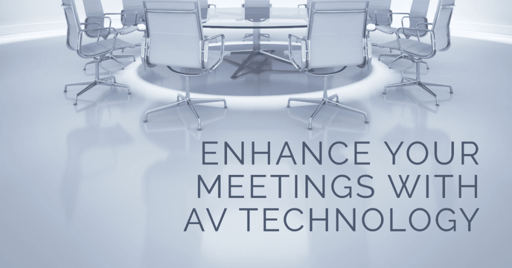 AV technology for successful meetings